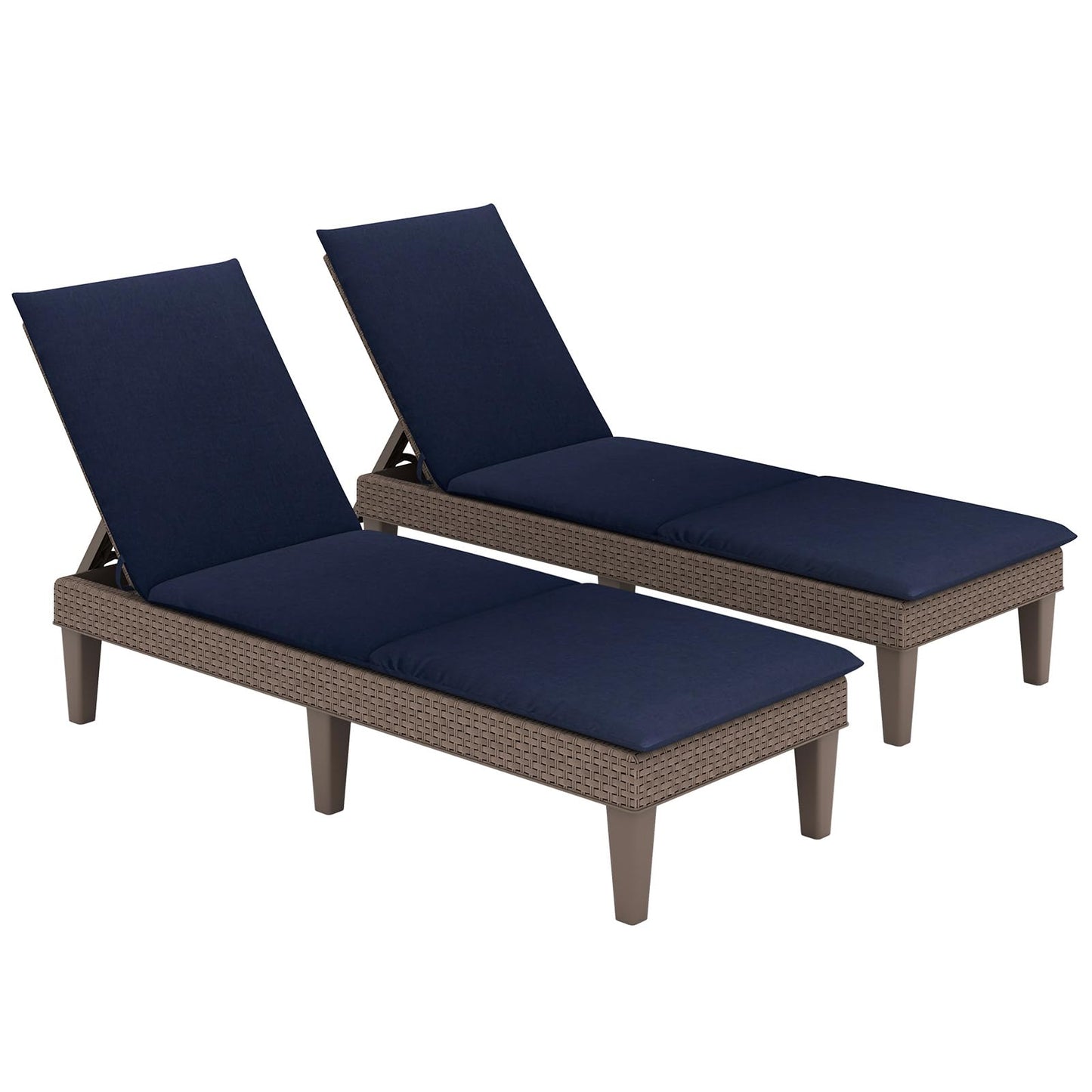 Tangkula Patio Lounge Chair with Cushion