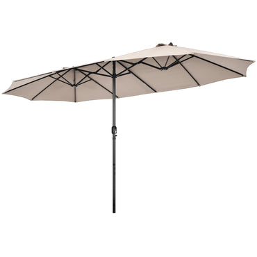 Tangkula 15Ft Double-Sided Patio Umbrella