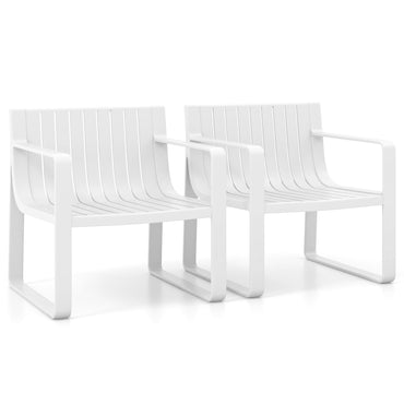 Lot de 2/4 chaises de patio Tangkula