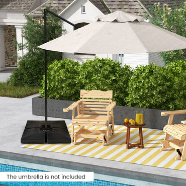 Tangkula 4-Piece 20L Cantilever Offset Patio Umbrella Base