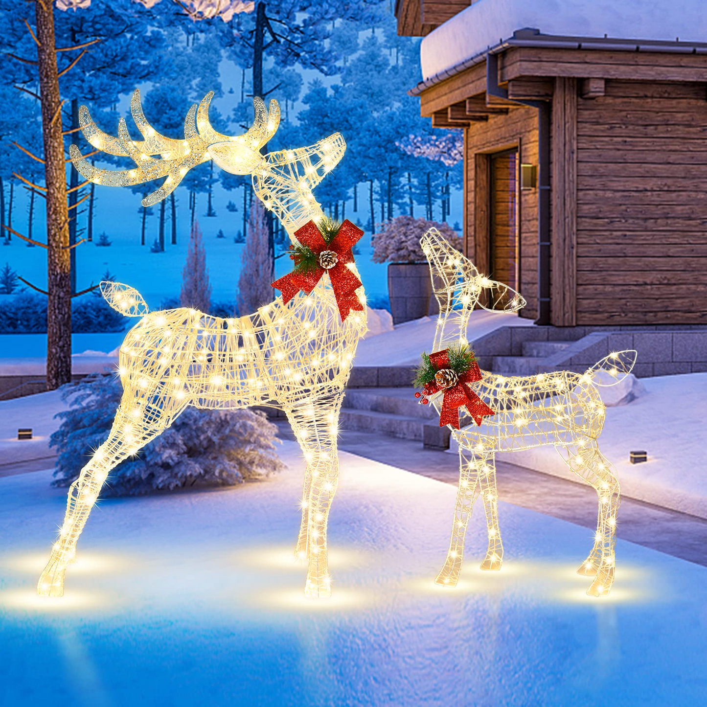 Renne de Noël lumineux Tangkula