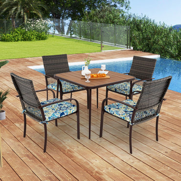 Tangkula 5 Pieces Patio Dining Set