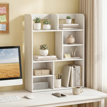 Tangkula Desktop Bookshelf, 5-Tier Desktop Display Rack