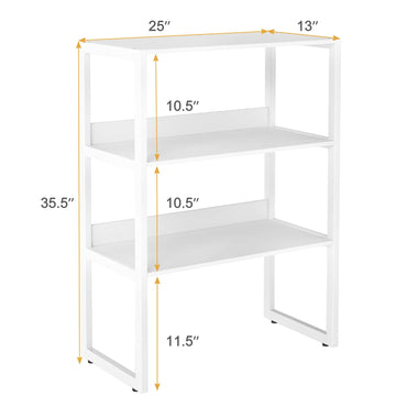 Tangkula 3-Tier Countertop Storage Hutch with Open Shelves (1/2)