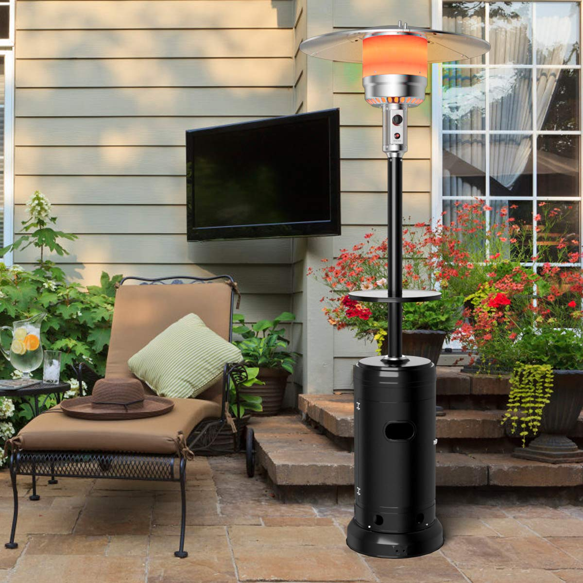 Tangkula 50,000 BTU Outdoor Patio Heater, Porch Propane Heater