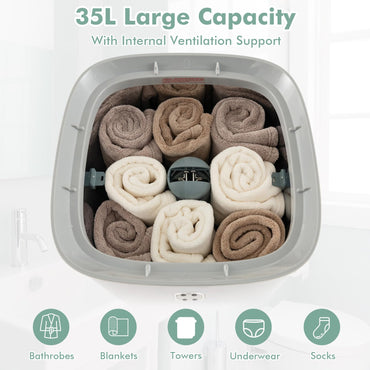 Tangkula 35L Large Towel Warmer Bucket