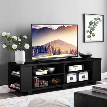Wood TV Stand for TVs up to 65 Inch - Tangkula