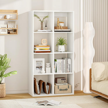 Tangkula Cube Bookcase Freestanding Cube Storage Organizer with Anti Toppling Kits