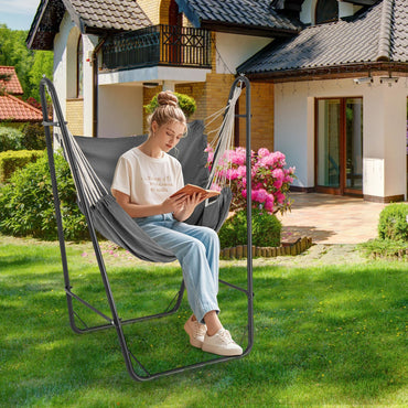 Tangkula Heavy-Duty Hammock Chair with Stand