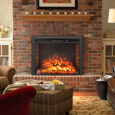 Tangkula 26”Electric Fireplace Insert with Remote Control