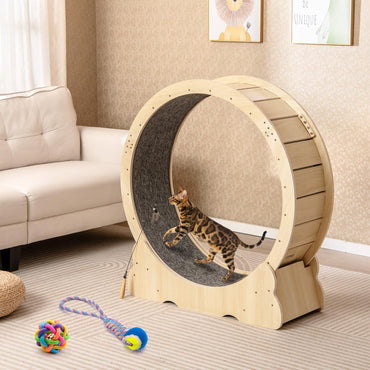 Tangkula Cat Wheel for Indoor Cats for Kitty Fitness