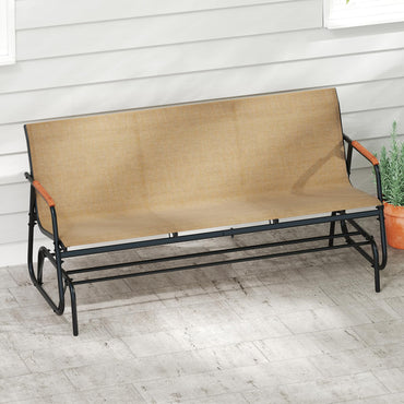 Banc de jardin à bascule 2/3 places Tangkula
