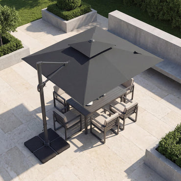 Tangkula 10 FT Patio Umbrella with Base Included