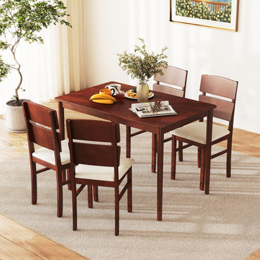 Tangkula Dining Table Set for 4