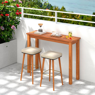 Table à manger Tangkula pour l'extérieur et l'intérieur