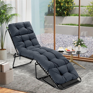 Tangkula Chaise Lounge Cushions for Outdoor Indoor Furniture