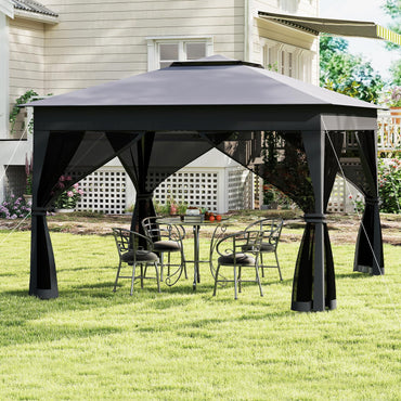 Tangkula 11x11 FT Pop Up Gazebo with Netting