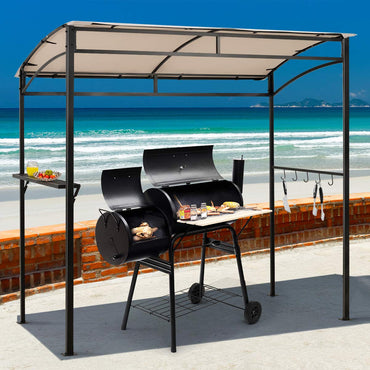 7ft Grill Gazebo, Patio Barbecue Canopy - Tangkula