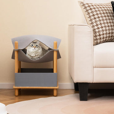 Tangkula Lit Hamac Surélevé pour Chat