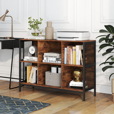 Tangkula 6 Cube Bookcase for Home Office