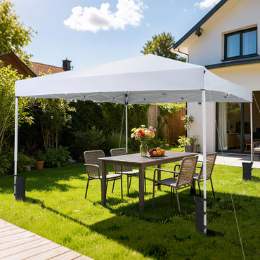 Tangkula 10x10 FT Pop Up Canopy with 4 Sandbags for Party Event Camping