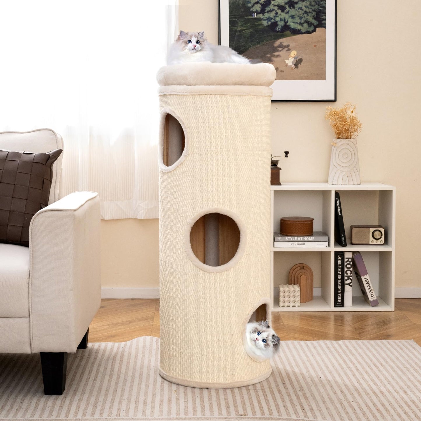 Tangkula 4 Story Cat Tree Condo