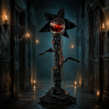 Tangkula 6.2 FT Halloween Animated Standing Horror Piranha Plant Decoration