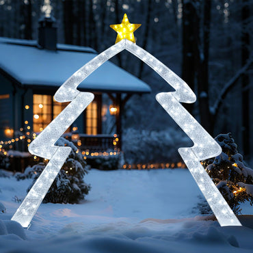 Tangkula 10.4 FT Christmas Archway for Yard