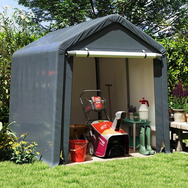 Tangkula 6x6.5/8x6.5Ft Portable Shed