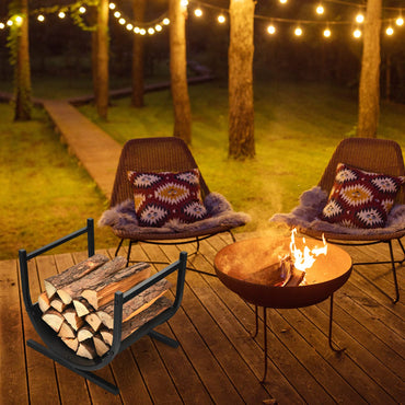 Tangkula U-Shaped Firewood Rack