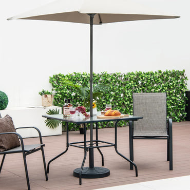 Table de bistrot Tangkula de 35 pouces avec trou pour parasol de 1,5 po