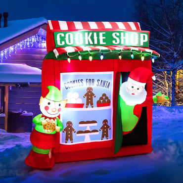 Tangkula 6.5 FT Christmas Inflatable Santa Claus for Yard