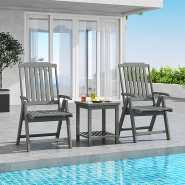 Tangkula Foldable Patio Chair All-Weather HDPE Outdoor Dining Chair(1/2/4)