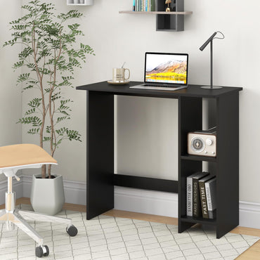 Tangkula Bureau informatique avec étagères de rangement