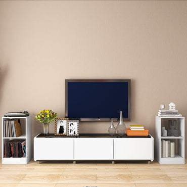 Tangkula 2 Cube Bookcase Set of 2