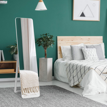 Miroir mural ou sur pied Tangkula avec cadre en bois massif