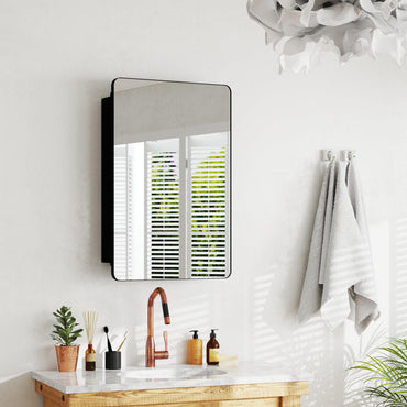 Tangkula Armoire de toilette avec miroir