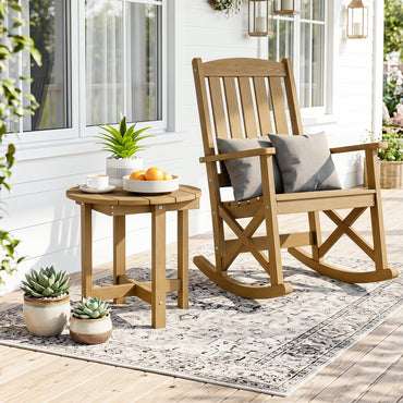 Tangkula Outdoor Side Table HIPS Adirondack Side Table(1/2)