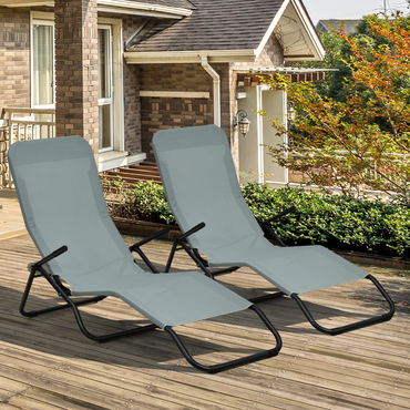 Tangkula Outdoor Chaise Lounge Chair Set of 2,Zero Gravity Folding Stackable