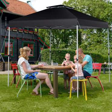 Tangkula 10x10 Ft Pop Up Canopy, Easy Set-up Outdoor Canopy with Center Lock