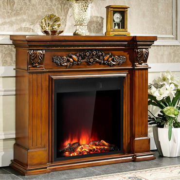 Tangkula Electric Fireplace Insert, Freestanding & Recessed Electric Fireplace Heater with Remote Control