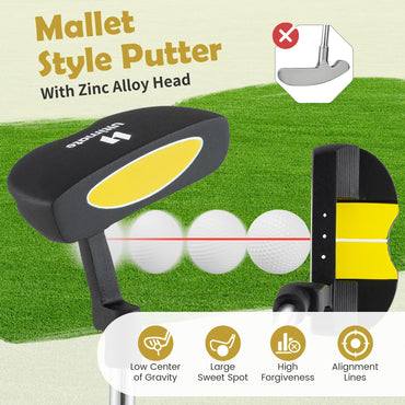 Tangkula Junior Mallet Putter for Kids,27 Inch, Ages 8-10