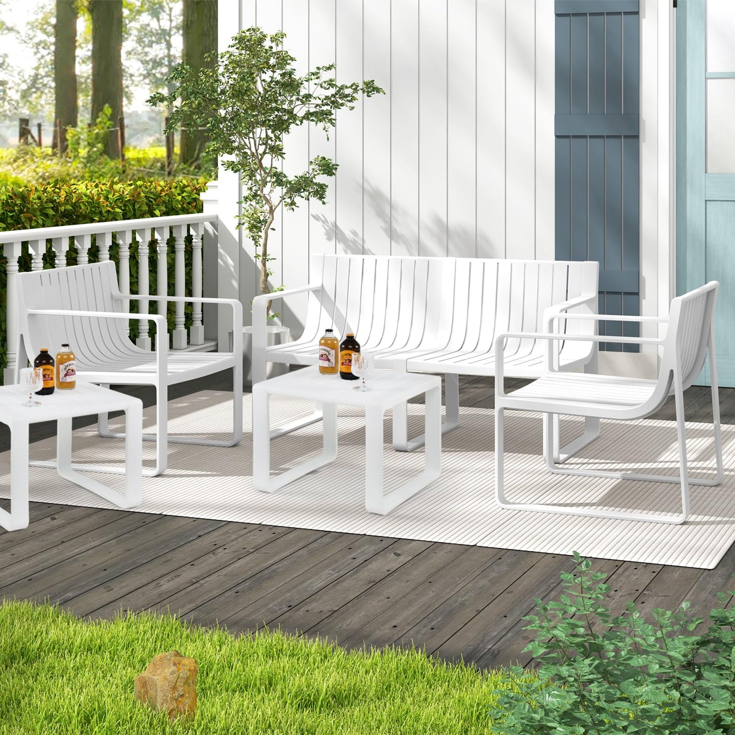 Tangkula 5 Piece Patio Furniture Set