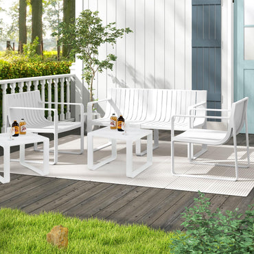 Tangkula Salon de Jardin 5 Pièces