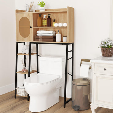 Meuble de rangement WC Tangkula au-dessus des toilettes