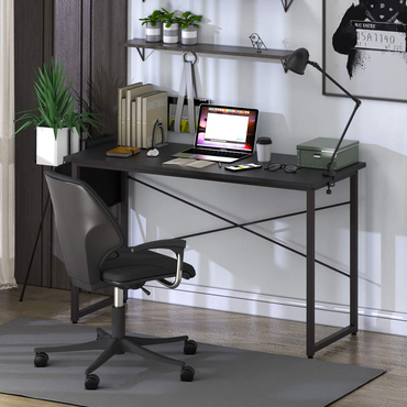 Tangkula Bureau d'ordinateur avec sac de rangement, bureau d'étude pour la maison et le bureau