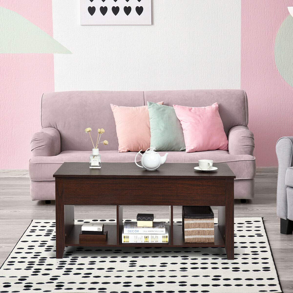 Lift Top Coffee Table - Tangkula