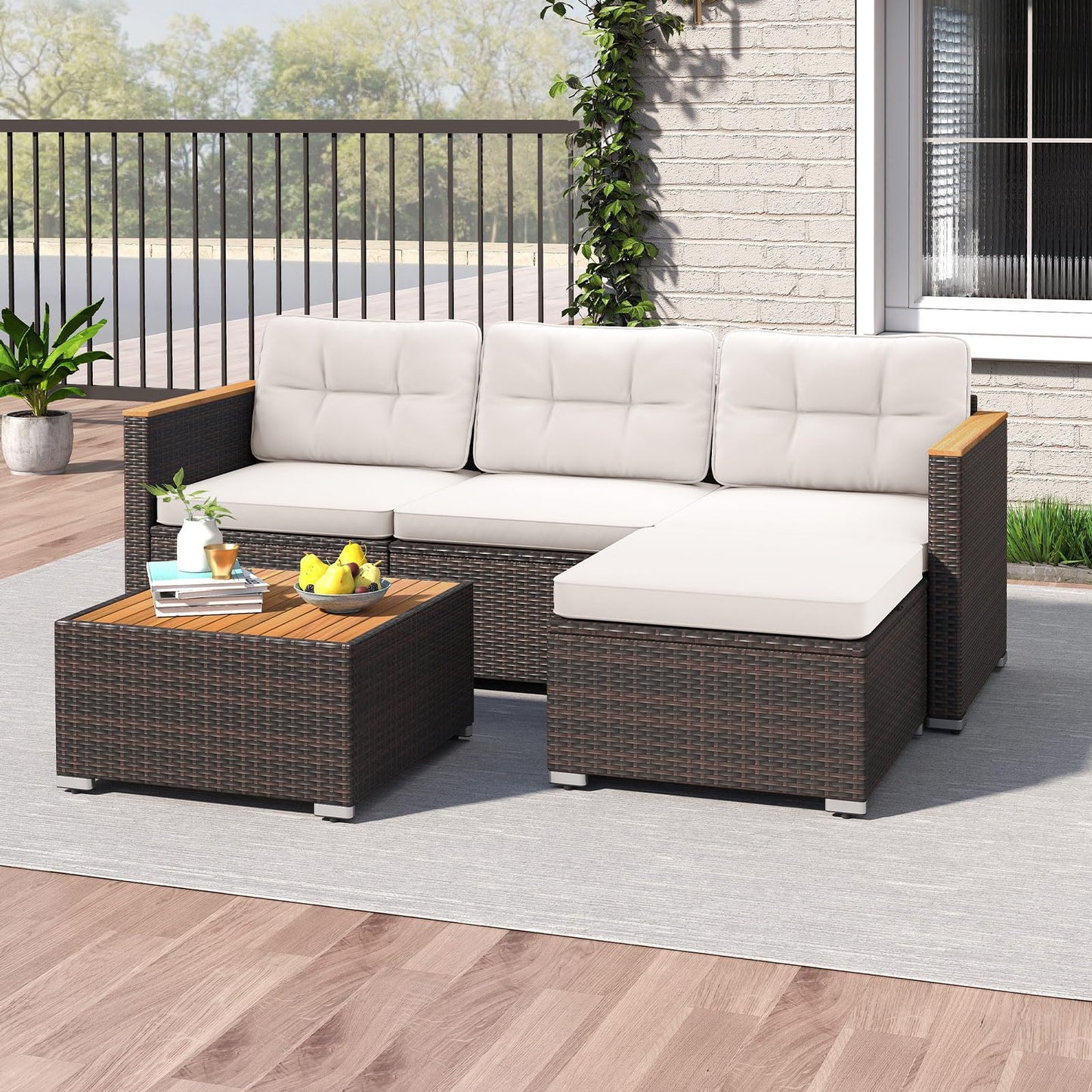 Tangkula 5 Piece Outdoor Patio Furniture Set