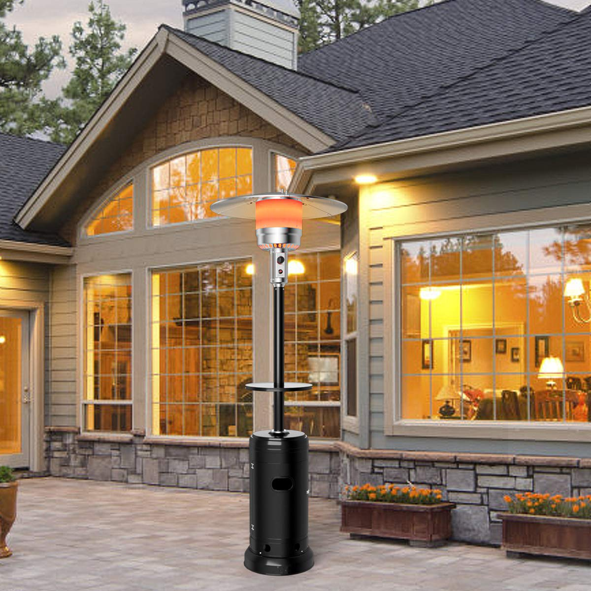 Tangkula 50,000 BTU Outdoor Patio Heater, Porch Propane Heater
