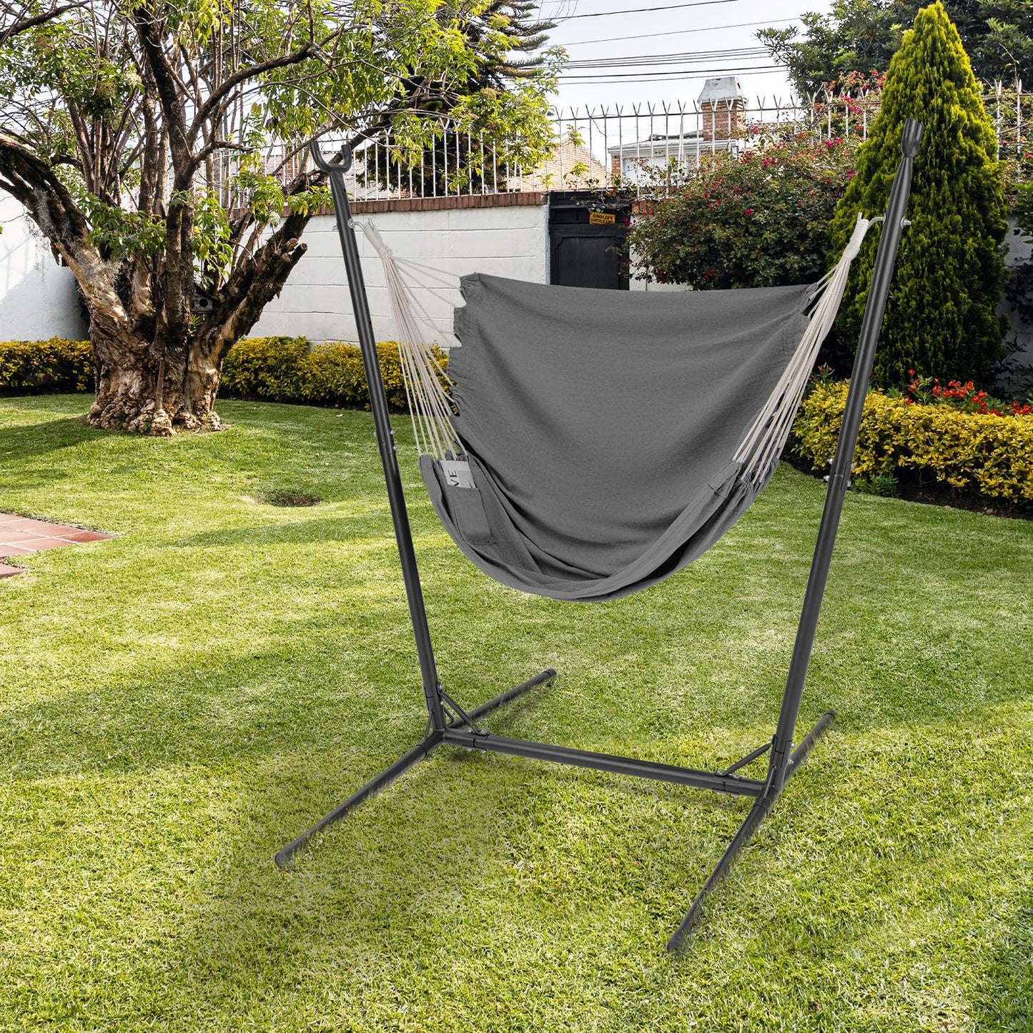 Tangkula Adjustable Hammock Chair with Stand